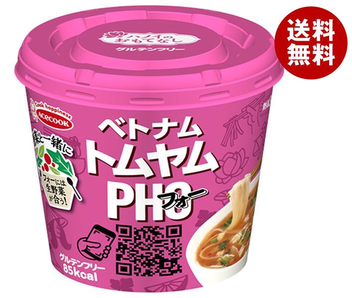 エースコック ハノイのおもてなし トムヤムフォー 25g×12(6×2)個入｜ 送料無料 スープ インスタント 即席 カップ麺 米粉麺のサムネイル