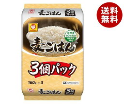 東洋水産 麦ごはん 3個パック (160g×3個)×8個入×(2ケース)｜ 送料無料 パックごはん レトルトご飯 ごはん 麦ごはん