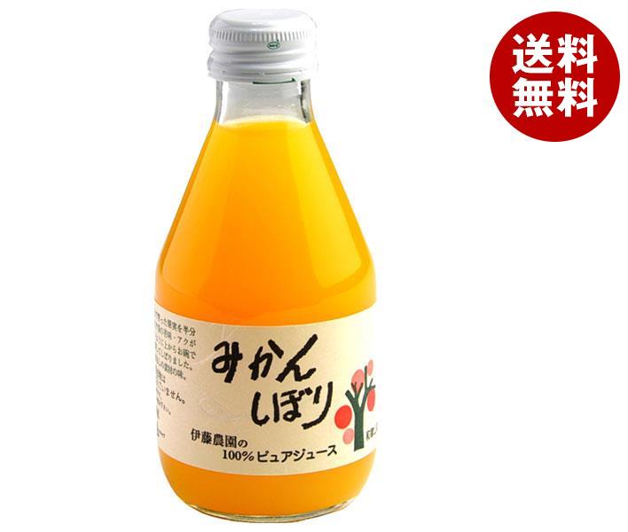 伊藤農園　100％ピュア 伊藤農園 100％ピュアジュース みかん 180ml瓶×30本入｜ 送料無料 果実飲料 果汁100% みかん 瓶