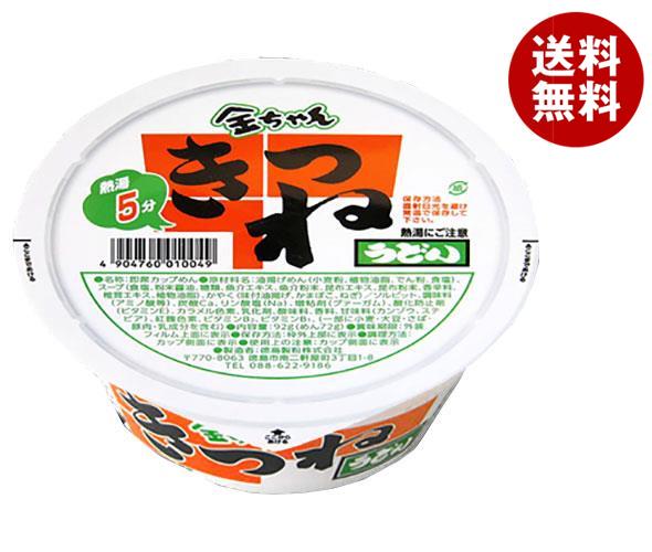 徳島製粉 金ちゃん きつねうどん 92g×12個入｜ 送料無料 インスタント 即席 うどんのサムネイル