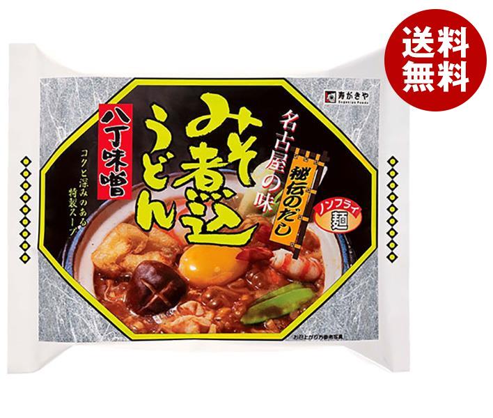 寿がきや 八丁味噌煮込うどん 114g×12袋入×(2ケース)｜ 送料無料 一般食品 インスタント食品 即席うどん