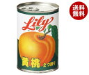 リリーコーポレーション Lily リリーの黄桃4号缶 410g×24個入×(2ケース)| 送料無料 缶詰 黄桃 もも ピーチ Lily 菓子材料