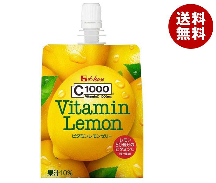ハウスウェルネス C1000 ビタミンレモンゼリー 180gパウチ×24本入｜ 送料無料 c1000 ビタミン レモン ゼリー パウチのサムネイル