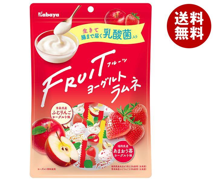 カバヤ FURUITヨーグルトラムネ 苺＆りんご 51g×6袋入×(2ケース)｜ 送料無料 お菓子 ラムネ 個包装タイプ ヨーグルトのサムネイル