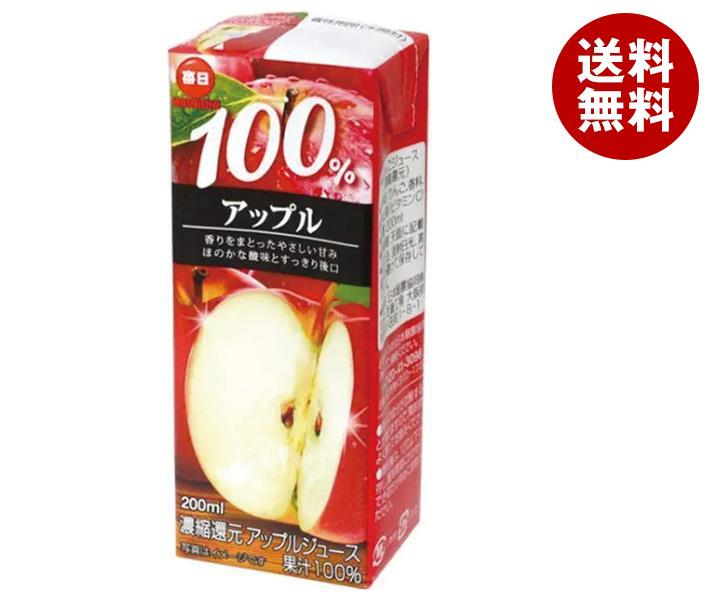 毎日牛乳 毎日 100％アップル 200ml紙パック×24本入｜ 送料無料 りんご リンゴジュース アップルジュース 果汁100%