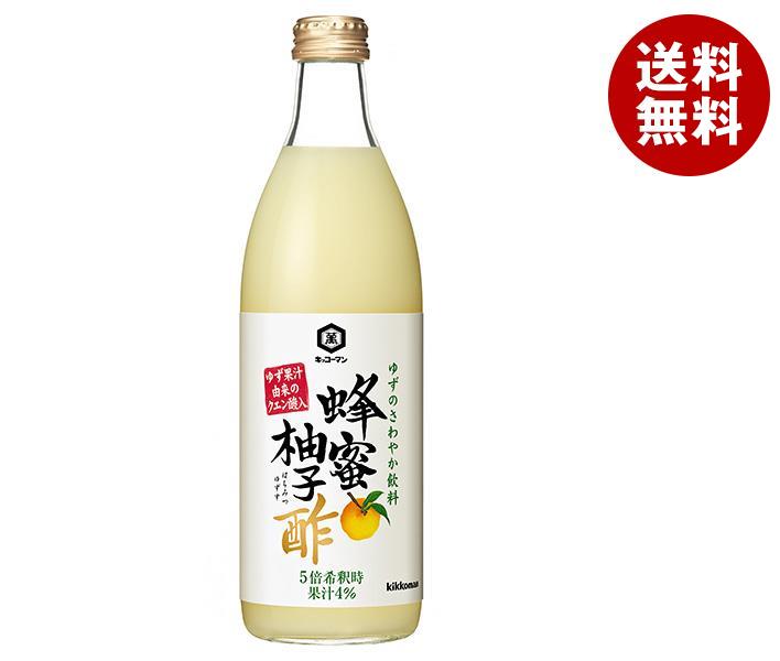 キッコーマン 蜂蜜柚子酢 500ml瓶×6本入×(2ケース)｜ 送料無料 柚子 ゆず ユズ 酢飲料 クエン酸 果汁