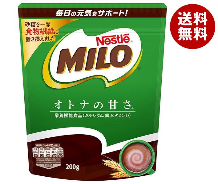 ネスレ日本 ネスレ ミロ オトナの甘さ 200g袋×12袋入｜ 送料無料 栄養機能食品 カルシウム 鉄分 栄養 ..