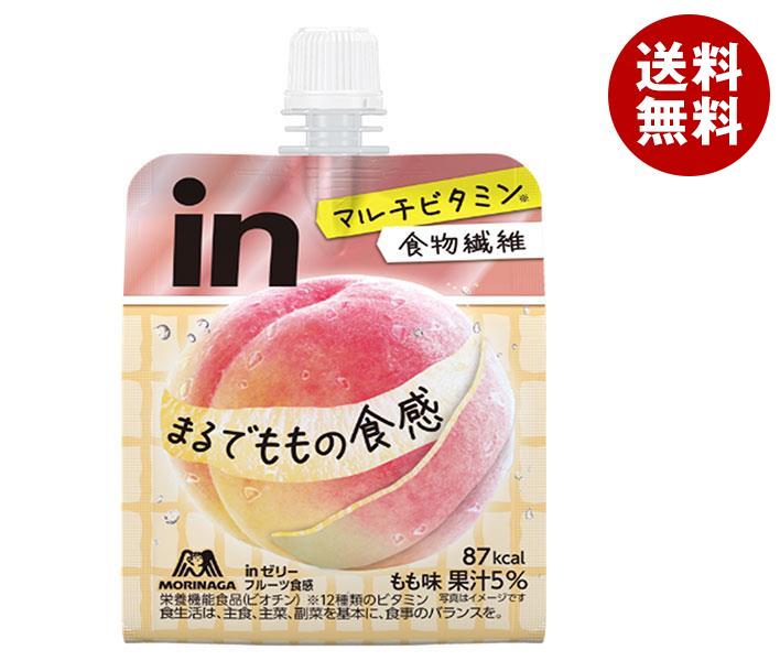 森永製菓 inゼリー フルーツ食感 もも味 150gパウチ×36本入｜ 送料無料 ゼリー ゼリー飲料 ピーチ 桃 もも