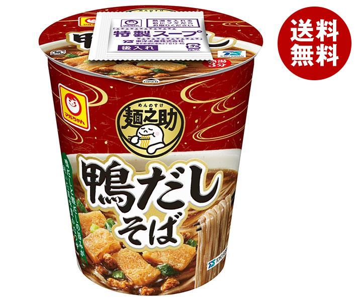 東洋水産 麺之助 鴨だしそば 65g×12個入｜ 送料無料 カップ麺 インスタント麺 蕎麦 即席めんのサムネイル