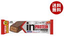 森永製菓 inバー プロテイン ベイクドチョコ 12本入｜ 送料無料 チョコ チョコレート 高タンパク 栄養 チョコバー