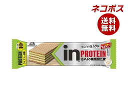 【全国送料無料】【ネコポス】森永製菓 inバープロテイン 抹茶 ×12本入｜ 栄養 バー 抹茶 プロテイン