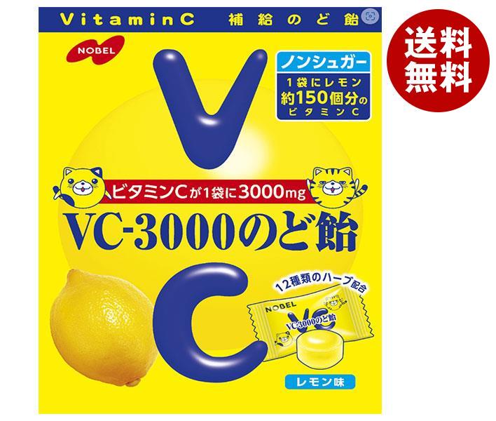 送料無料・メーカー/問屋直送品・代引不可ノーベル製菓VC-3000のど飴90g×6個入｜菓子駄菓子の