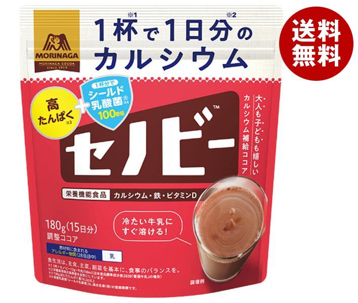 森永製菓 セノビー 180g袋×2袋入×(2ケース)｜ 送料無料 ココア 飲料 粉末 栄養機能食品のサムネイル