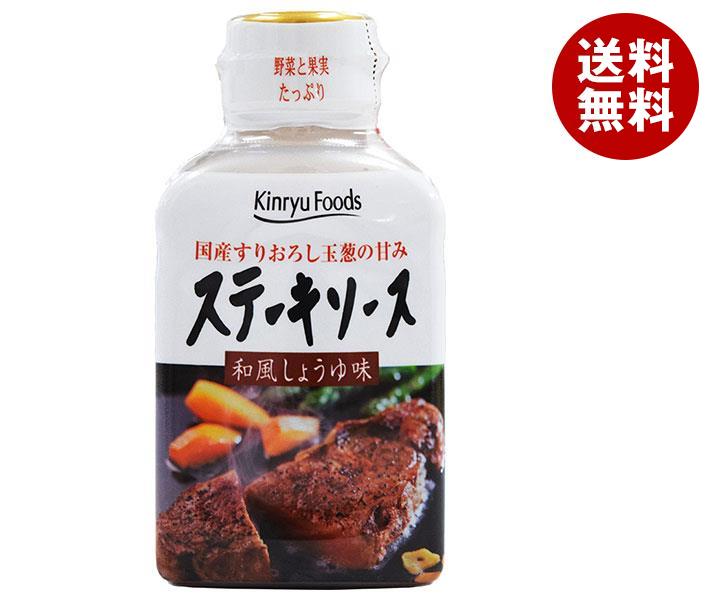 キンリューフーズ ステーキソース 和風醤油味 220gペットボトル×12本入｜ 送料無料 ソース 調味料 肉料理 ステーキ