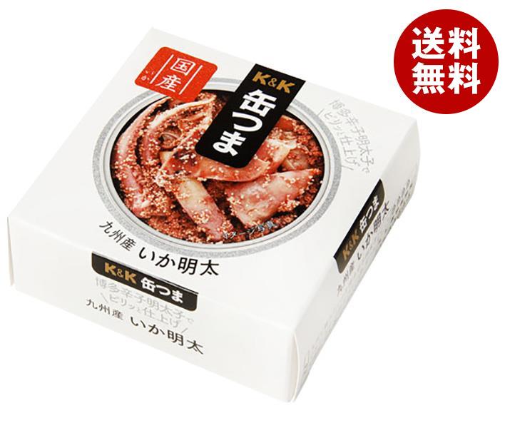 【送料無料・メーカー/問屋直送品・代引不可】国分 K&K 缶つま 九州産 いか明太 P4号缶 40g×6個入｜ 缶詰 つまみ 缶詰 おかず 缶詰め いかめんたい イカ明太