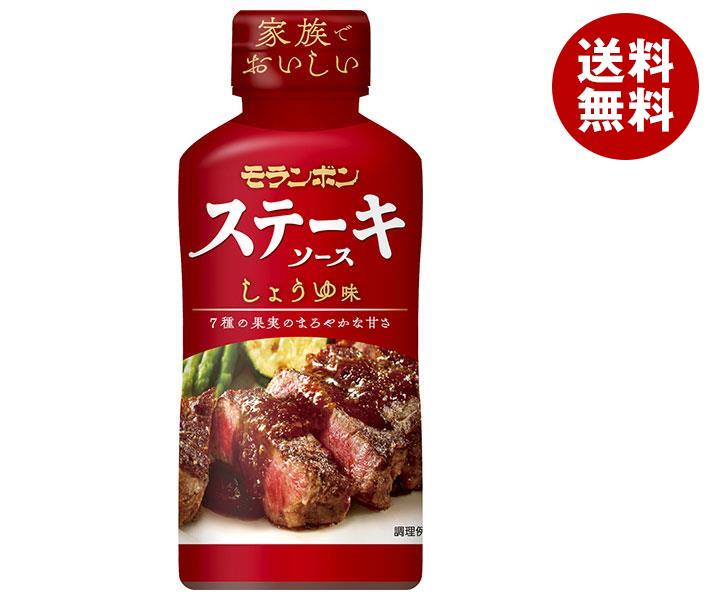 JANコード:49702309 原材料 醤油(国内製造)、糖類(異性化液糖、砂糖)、リンゴ、乾燥玉ネギ、白ワイン、ぶどう酢、リンゴ果汁、ニンニク、フルーツチャツネ、デーツ果汁、オレンジ砂糖漬、食塩、ペア果汁、オレンジ果汁、酵母エキス、生姜、たん白加水分解物、レモン果汁、コショウ/酸化防止剤(V.C)、増粘剤(キサンタン)、酸味料、香料、(一部に大豆・小麦・りんご・オレンジ・豚肉を含む) 栄養成分 (100g当たり)エネルギー104kcal、たん白質2.6g、脂質0.1g、炭水化物24.5g、食塩相当量4.3g 内容 カテゴリ：一般食品、調味料サイズ:170〜230(g,ml) 賞味期間 (メーカー製造日より)240日 名称 ステーキソース 保存方法 直射日光をさけ、常温で保存。 備考 販売者:モランボン株式会社東京都府中市晴見町2-16-1 ※当店で取り扱いの商品は様々な用途でご利用いただけます。 御歳暮 御中元 お正月 御年賀 母の日 父の日 残暑御見舞 暑中御見舞 寒中御見舞 陣中御見舞 敬老の日 快気祝い 志 進物 内祝 %D御祝 結婚式 引き出物 出産御祝 新築御祝 開店御祝 贈答品 贈物 粗品 新年会 忘年会 二次会 展示会 文化祭 夏祭り 祭り 婦人会 %Dこども会 イベント 記念品 景品 御礼 御見舞 御供え クリスマス バレンタインデー ホワイトデー お花見 ひな祭り こどもの日 %Dギフト プレゼント 新生活 運動会 スポーツ マラソン 受験 パーティー バースデー