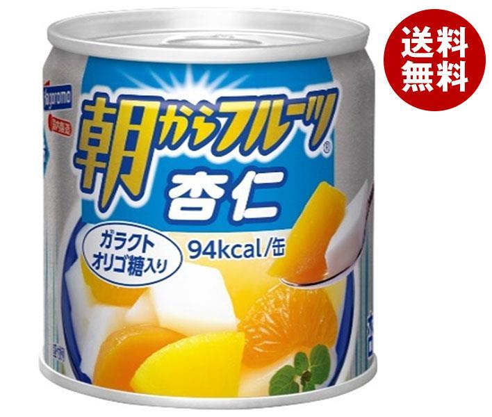 はごろもフーズ 朝からフルーツ 杏仁 190g缶×24個入｜ 送料無料 缶詰 果物 桃 リンゴ ミカン パイナップルのサムネイル