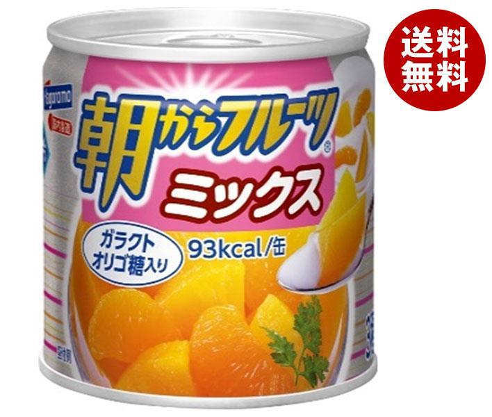 はごろもフーズ 朝からフルーツ ミックス 190g缶×24個入｜ 送料無料 缶詰 果物 みかん パイン パイナップル 桃