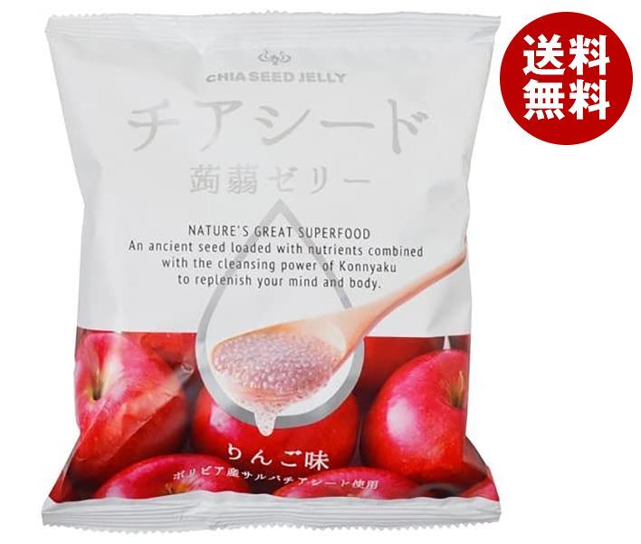 チアシード蒟蒻ゼリー りんご味 10個×12袋入｜ 送料無料 お菓子 ゼリー 果汁 こんにゃくゼリー アップル 林檎