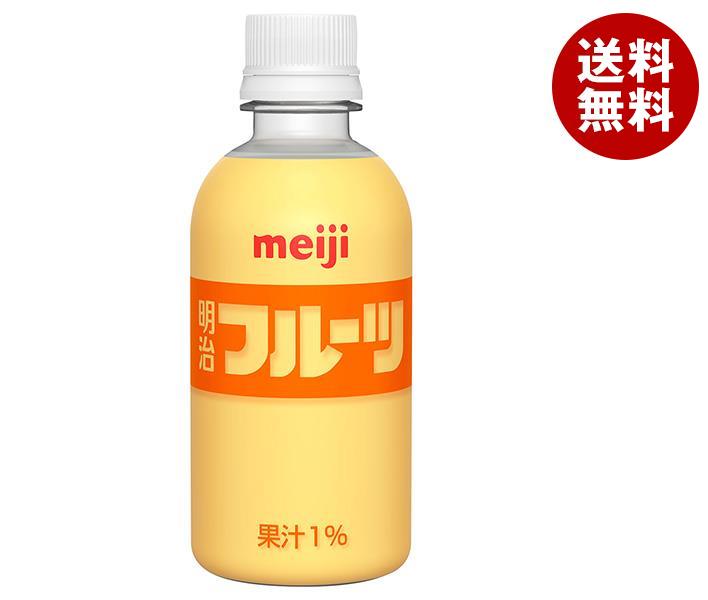 【送料無料・メーカー/問屋直送品・代引不可】明治 フルーツ 220mlペットボトル×24本入｜ フルーツオレ..