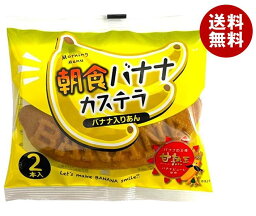 山崎製パン 朝食バナナカステラ (2本入) 12袋入｜ 送料無料 洋菓子 菓子 バナナ カステラ