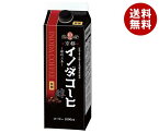 キーコーヒー 京都イノダコーヒ リキッドコーヒー無糖 1L紙パック×6本入｜ 送料無料 アイスコーヒー 珈琲 無糖 コーヒー 1000ml 1l