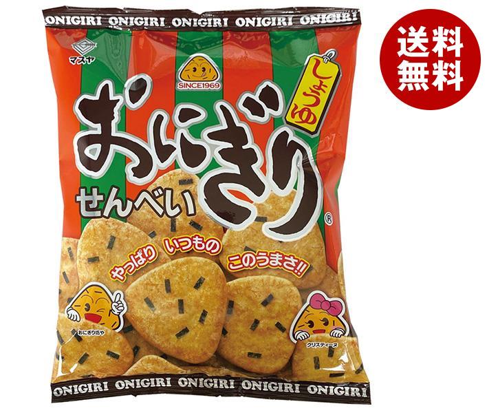 楽天MISONOYA楽天市場店マスヤ おにぎりせんべい 92g×12袋入｜ 送料無料 お菓子 おつまみ・せんべい 袋 米菓 醤油 しょうゆ