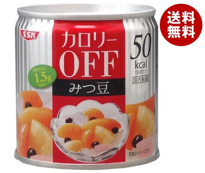 SSK カロリ－OFF フルーツみつ豆 185g×24個入×(2ケース)｜ 送料無料 一般食品 果実 缶詰 1