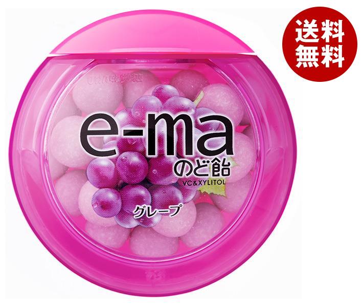 UHA味覚糖 UHAピピン e-maのど飴 容器 (グレープ) 33g×6個入｜ 送料無料 お菓子 飴 のど飴 ぶどう 葡萄 ブドウ イーマのサムネイル