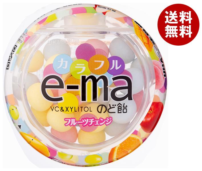 [ポイント5倍！11/11(月)1時59分まで全品対象エントリー&購入]UHA味覚糖 UHAピピン e-maのど飴 容器 (カラフルフルーツチェンジ) 33g×6個入×(2ケース)｜ 送料無料 お菓子 飴 のど飴 のどあめ イーマのサムネイル