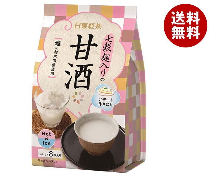 三井農林 日東紅茶 七穀麹入りの甘酒 12.5g×8本×24(6×4)袋入｜ 送料無料 嗜好品 インスタント 粉末 あまざけ