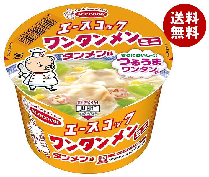 エースコック ミニワンタンメン タンメン味 39g×12個入｜ 送料無料 カップラーメン カップ麺 インスタント ラーメン 即席のサムネイル