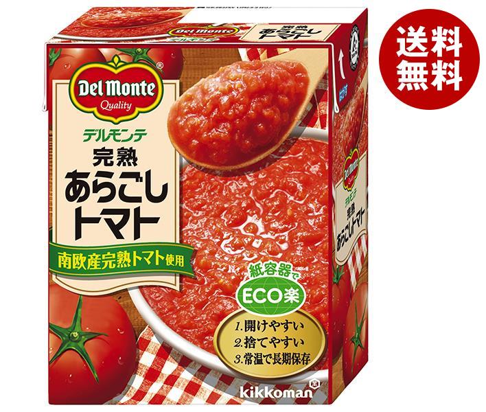 デルモンテ 完熟あらごしトマト 388g紙パック×12個入｜ 送料無料 ケチャップ 調味料 とまとのサムネイル