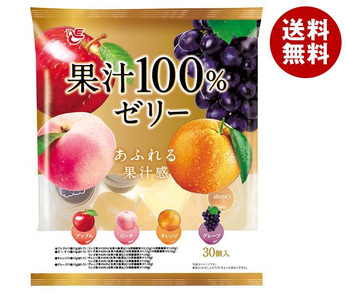 【送料無料・メーカー/問屋直送品・代引不可】エースベーカリー 果汁100％ゼリー 30個×12袋入｜ お菓子 おやつ ゼリー フルーツ 濃縮果汁使用のサムネイル