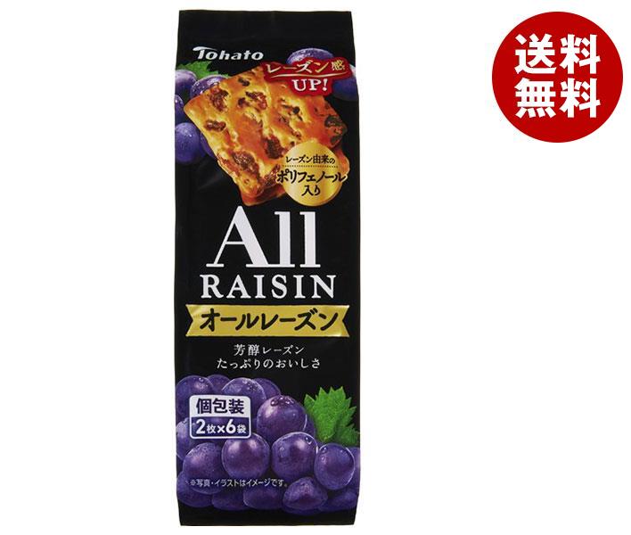 【送料無料・メーカー/問屋直送品・代引不可】東ハト オールレーズン 12枚(2枚×6袋)×12個入｜ レーズン ぶどう ブドウ 葡萄 クッキー 菓子