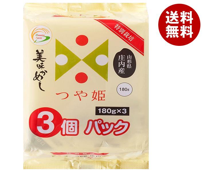 ドリームズファーム 美味かめし つや姫(山形県産庄内産) (180g×3P)×8個入｜ 送料無料 一般食品 レトル..