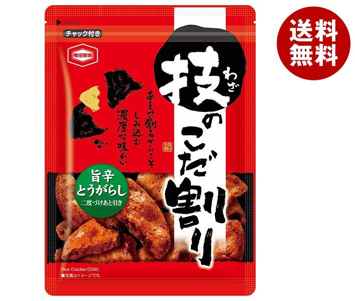 亀田製菓 技のこだ割り 旨辛とうがらし 110g×6袋入×(2ケース)｜ 送料無料 お菓子 おかき せんべい おつまみ 唐辛子のサムネイル