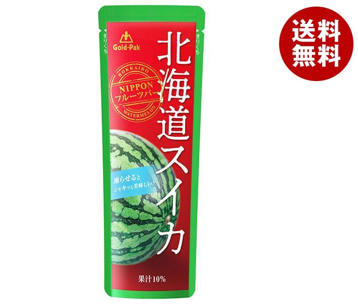 ゴールドパック 北海道スイカ 80gパウチ×20本入×(2ケース)｜ 送料無料 スイカ 果実飲料 加糖