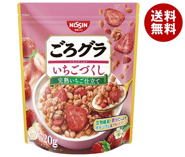 【1月16日(火)1時59分まで全品対象エントリー&購入でポイント5倍】日清シスコ ごろグラ いちごづくし 360g×6袋入×(2ケース)｜ 送料無料 グラノーラ シリアル イチゴ 苺 いちご 朝食のサムネイル