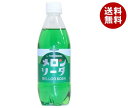 友桝飲料 メロンソーダ 500mlペットボトル×24本入| 送料無料 炭酸飲料 メロンソーダ