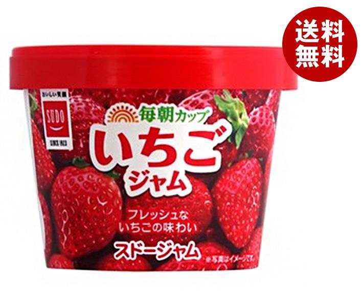 スドージャム 毎朝カップ いちごジャム 120g×12個入×(2ケース)｜ 送料無料 ジャム イチゴ いちご 苺 紙パック