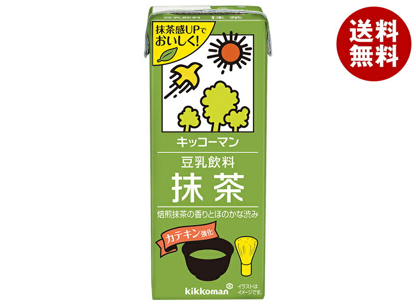 キッコーマン 豆乳飲料 抹茶 200ml紙