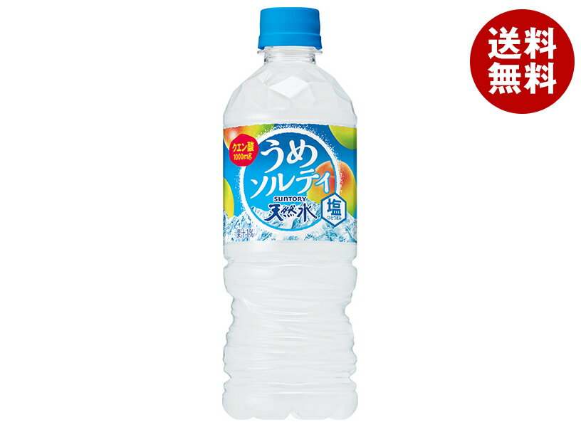 サントリー 天然水うめソルティ 540mlペットボトル×24本入×(2ケース)｜ 送料無料 梅 塩 熱中症対策 冷凍兼用 氷結