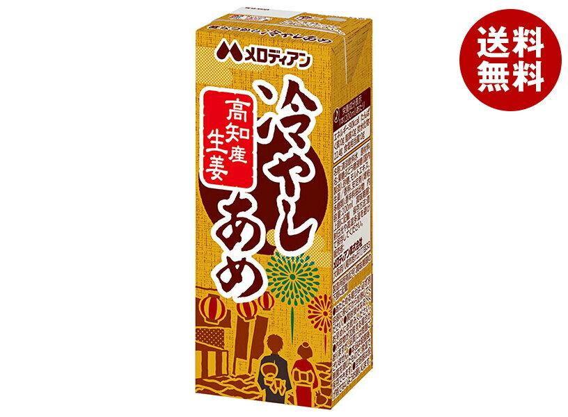 メロディアン 冷やしあめ 200ml紙パック×24本入｜ 送