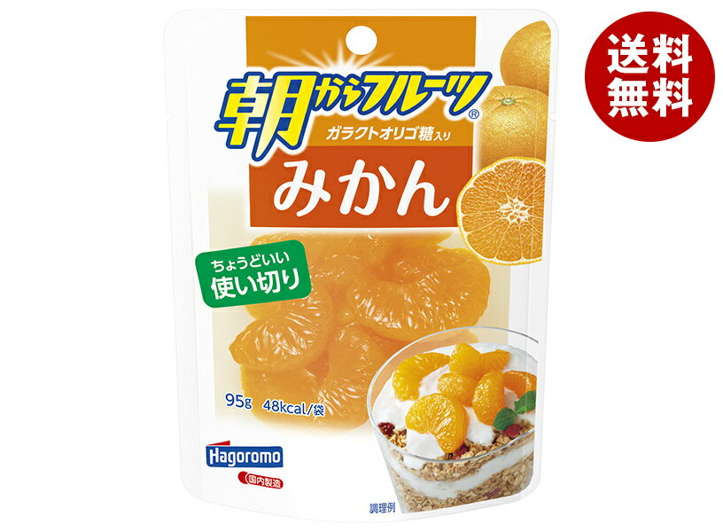 はごろもフーズ 朝からフルーツ みかん 95gパウチ×6袋入×(2ケース)｜ 送料無料 フルーツ 果物 ミカン