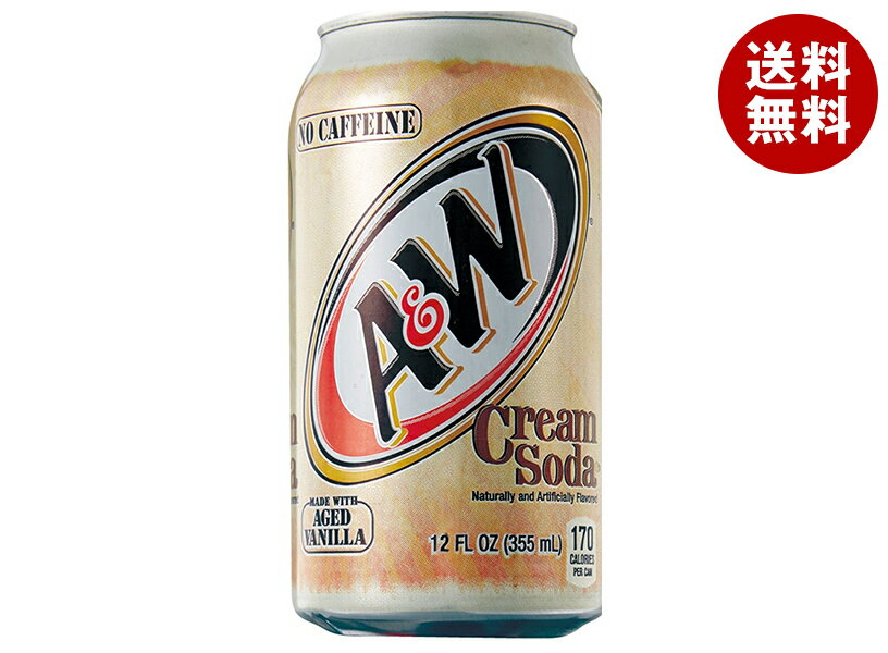 【賞味期限2024.06.22かそれ以降】シーエフシージャパン A&W クリームソーダ 355ml缶×24(12×2)本入｜ ..