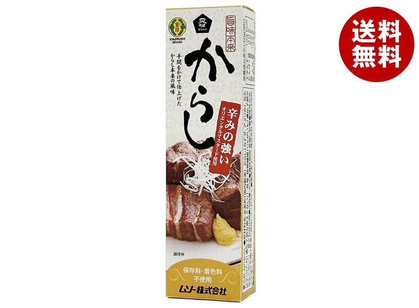 ムソー 旨味本来 からし(チューブ入り) 40g×10本入×(2ケース)｜ 送料無料 調味料 からし チューブ