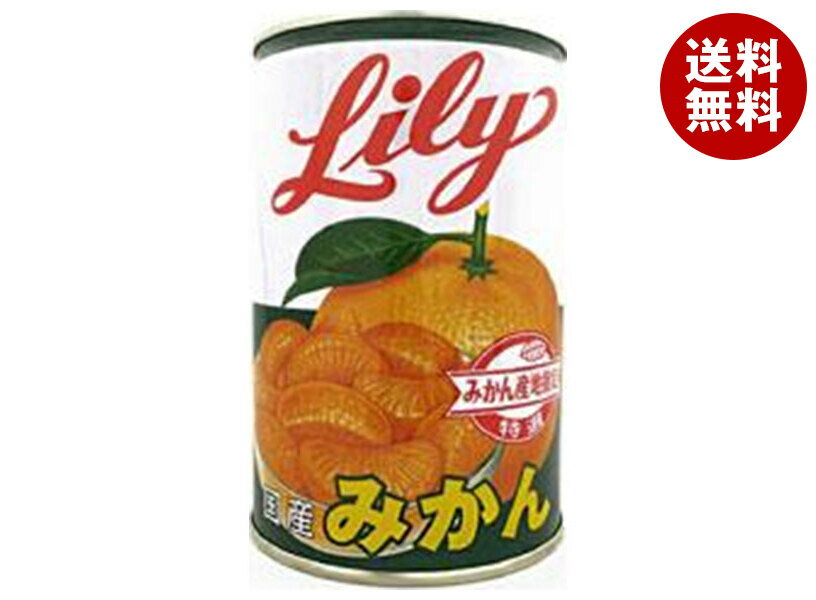 [ポイント5倍！12/26(木)1時59分まで全品対象エントリー&購入]リリーコーポレーション Lily リリーのみかん4号缶 425g×12個入×(2ケース)｜ 送料無料 缶詰 みかん オレンジ クエン酸 Lily 菓子材料