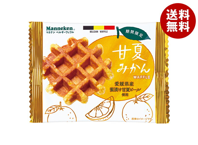 ローゼン マネケン 甘夏みかんワッフル 12(6×2)個入×(2ケース)｜ 送料無料 洋菓子 焼き菓子 お菓子 おやつのサムネイル