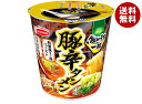 エースコック 飲み干す一杯 豚辛タンメン 66g×12個入| 送料無料 カップ麺 豚骨ラーメン